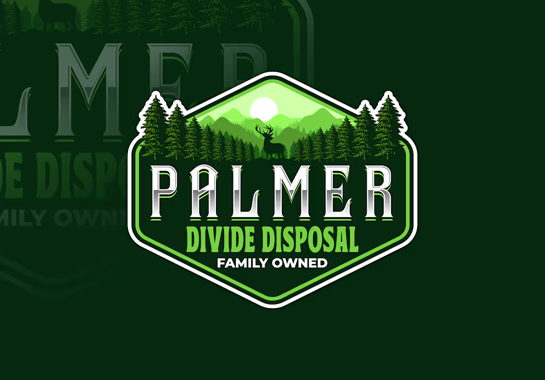 Cover image for Vintage Stylish Emblem Logo for Palmer Divide Disposal :: Behan…
