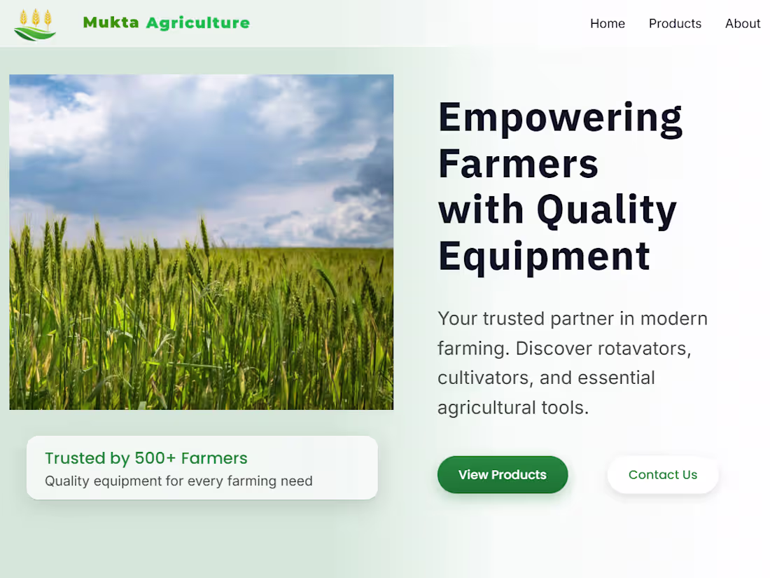Cover image for Mukta Agriculture is live