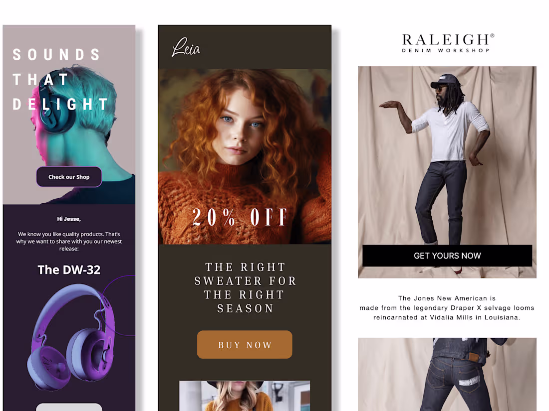 Cover image for eCommerce Email Design (Multiple Clients)