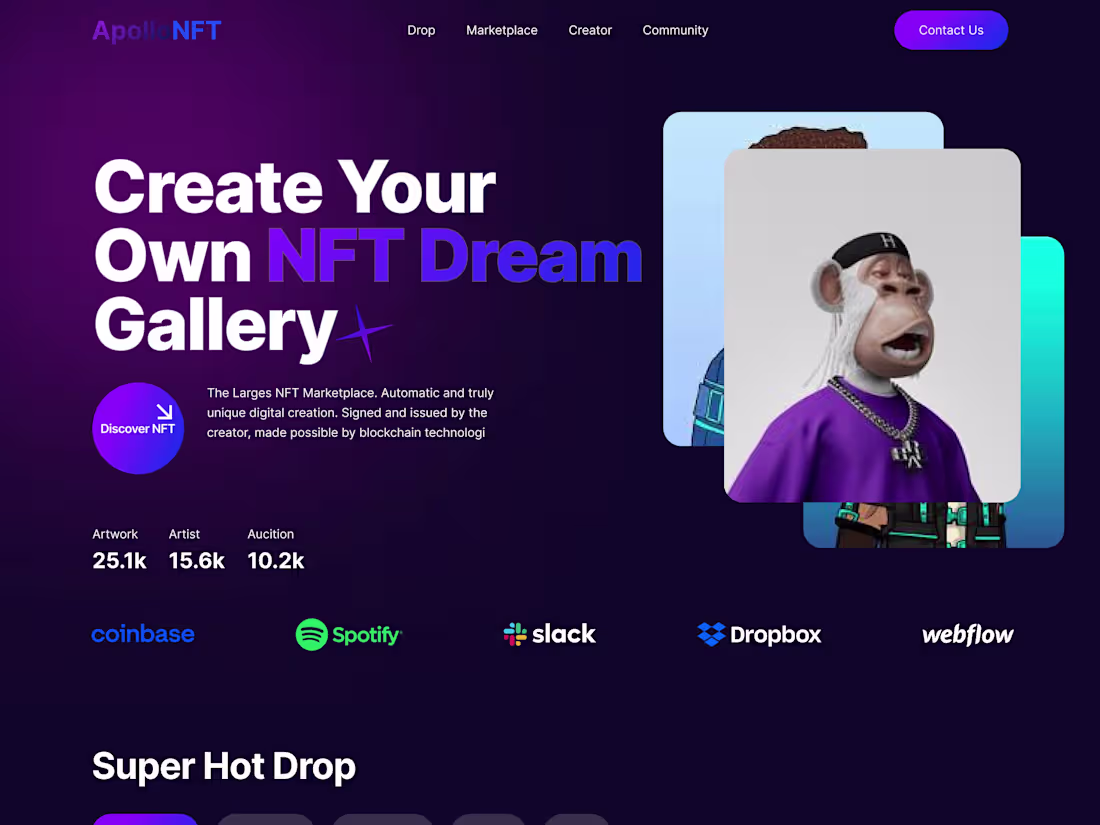 Cover image for NFT  Chain Website