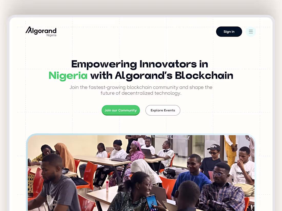 Cover image for Algorand Nigeria Community Website