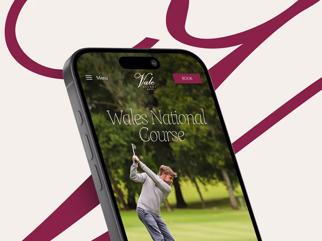Cover image for The Vale Resort | Website Design