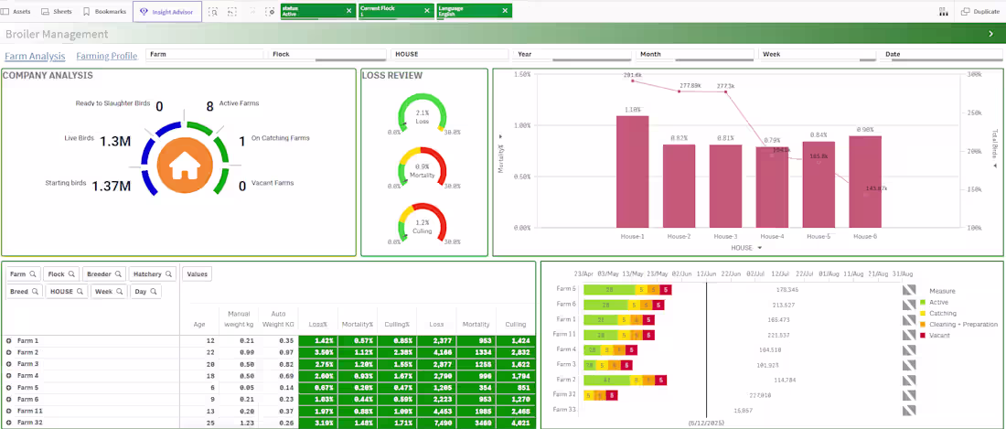 Cover image for Broiler Management Dashboard Development