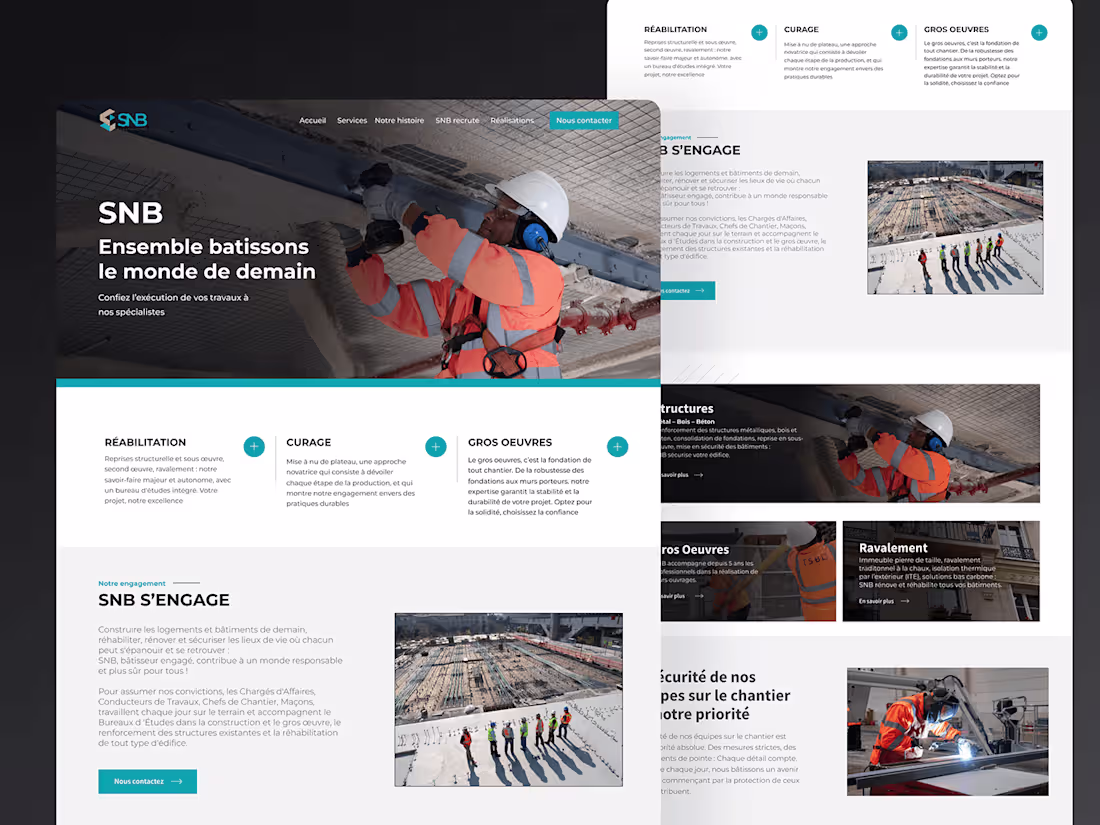Cover image for Construction Company Website Design and Development