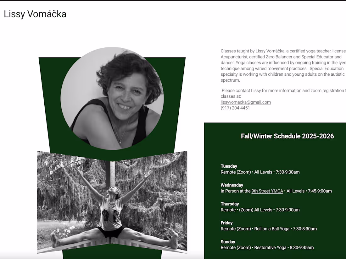 Cover image for Lissy Vomáčka | Squarespace Design & Development