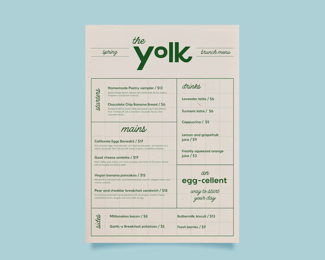 Cover image for The Yolk Brand Identity