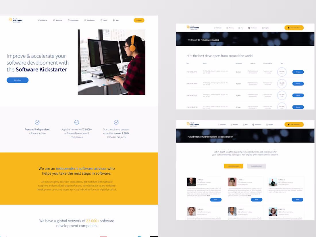 Cover image for Your Software Supplier | Figma design | New pages