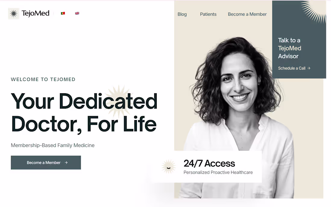 Cover image for Design & Development on Framer for Tejomed