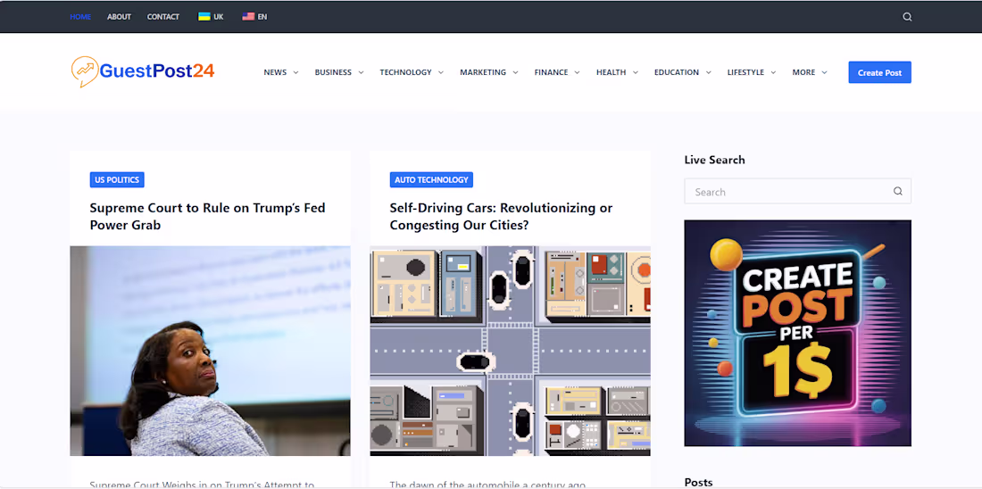 Cover image for platform for Guest Post and News