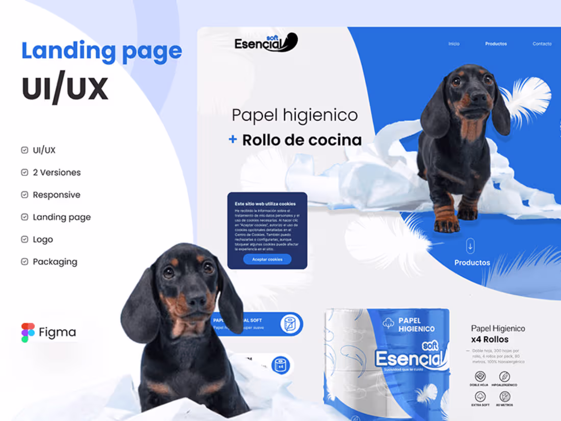 Cover image for Landing Page | UI/UX | Esencial Soft 