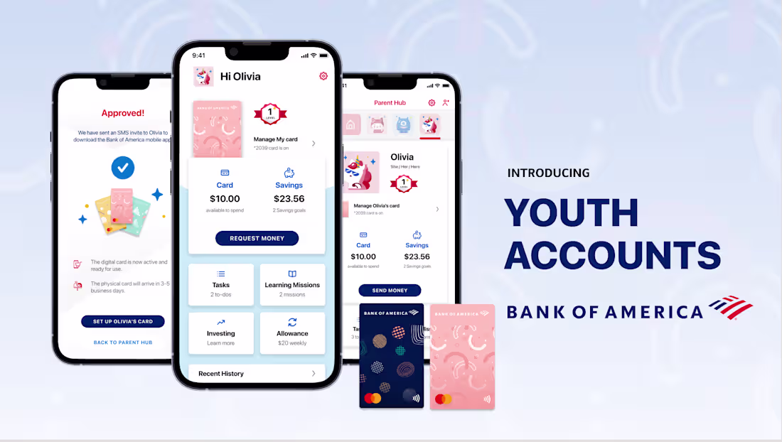 Cover image for UX and Visual Design for Youth Banking App