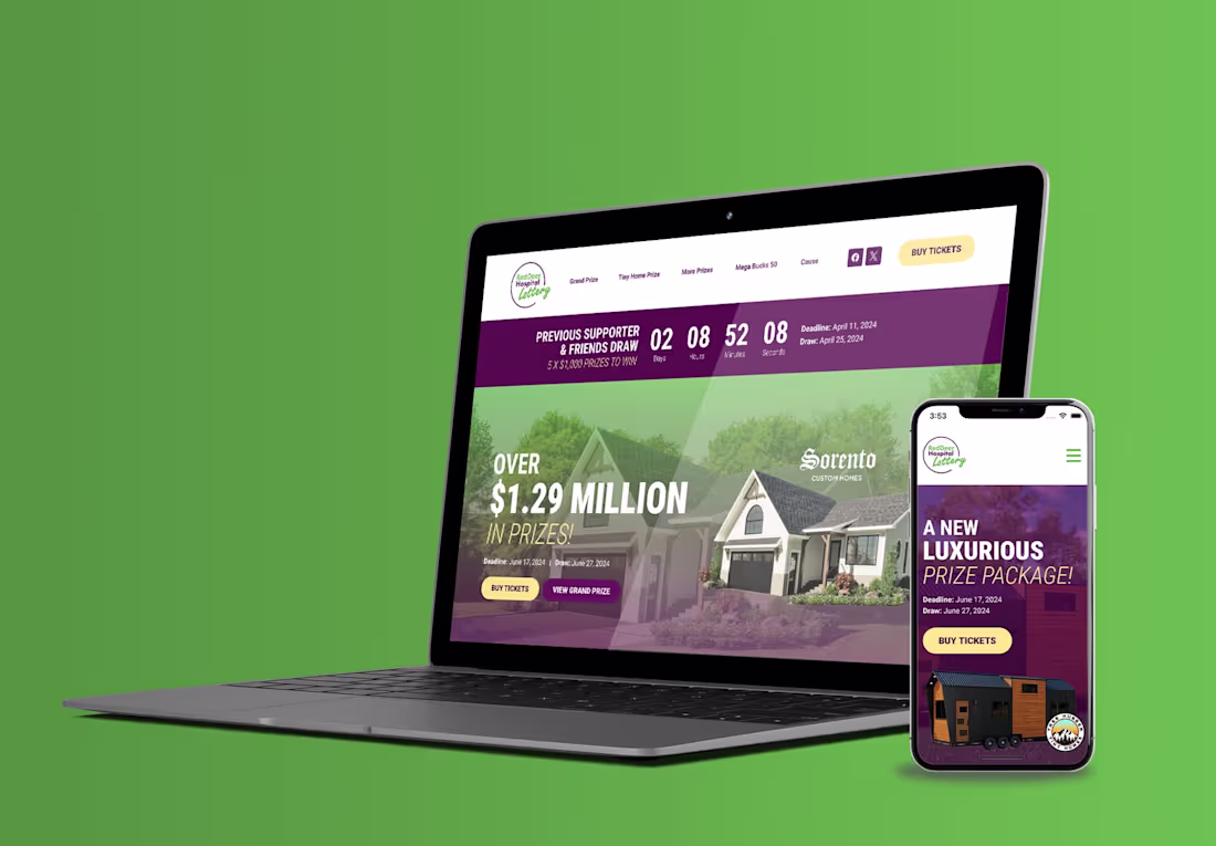 Cover image for Red Deer Hospital Lottery Website