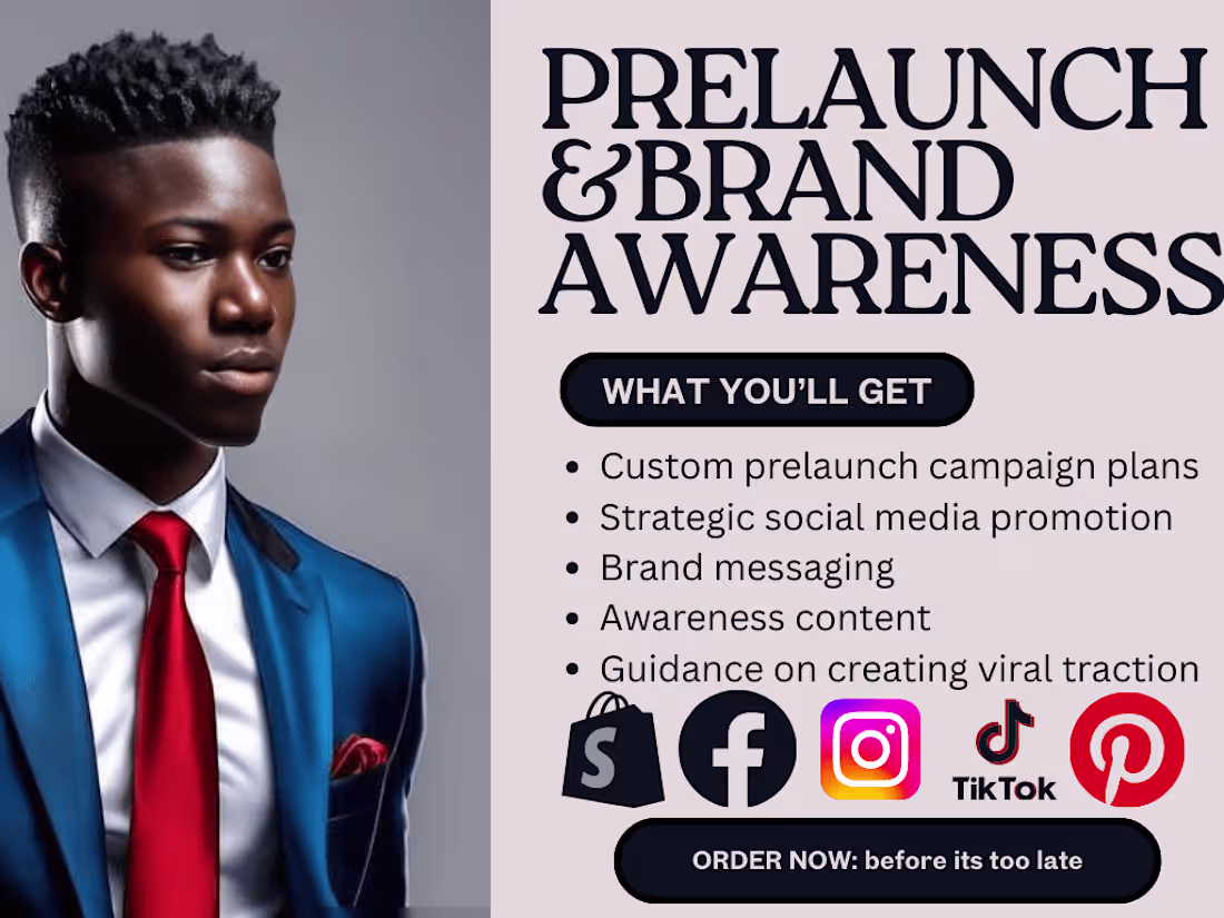 Cover image for Create prelaunch awareness or brand awareness for your website