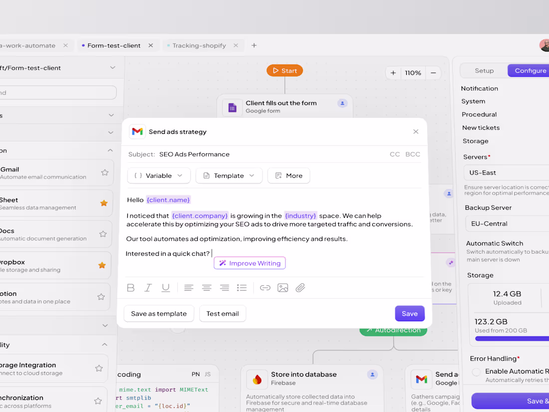 Cover image for SEO Workflow Automation | Design Component