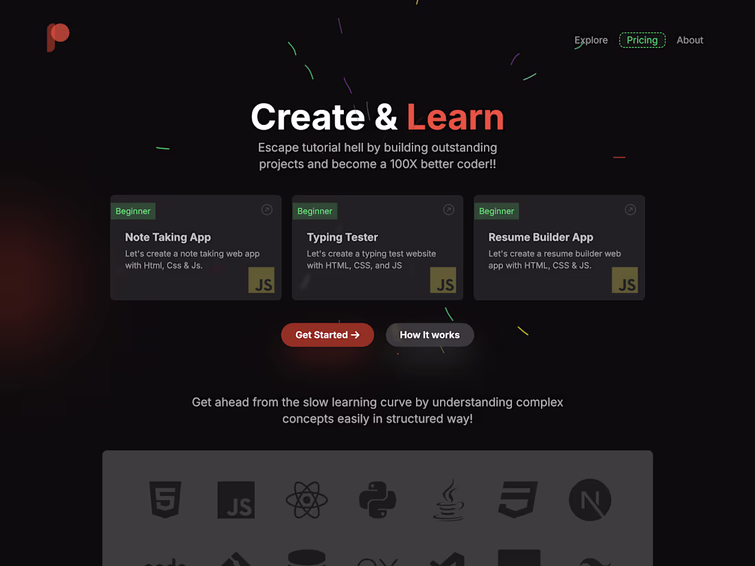 Cover image for Projectly - Learn programming by building real projects