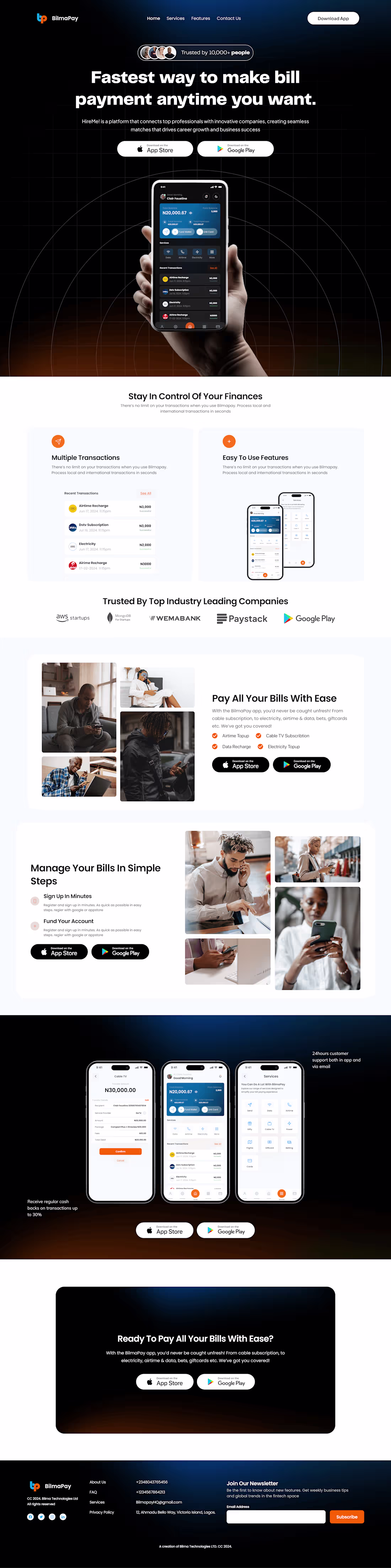 Cover image for Landing Page and Mobile Application Design for BilmaPay