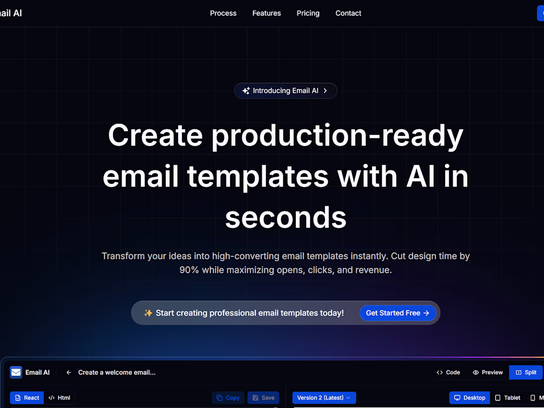Cover image for Email AI - Professinal Email Template Builder Powered By AI
