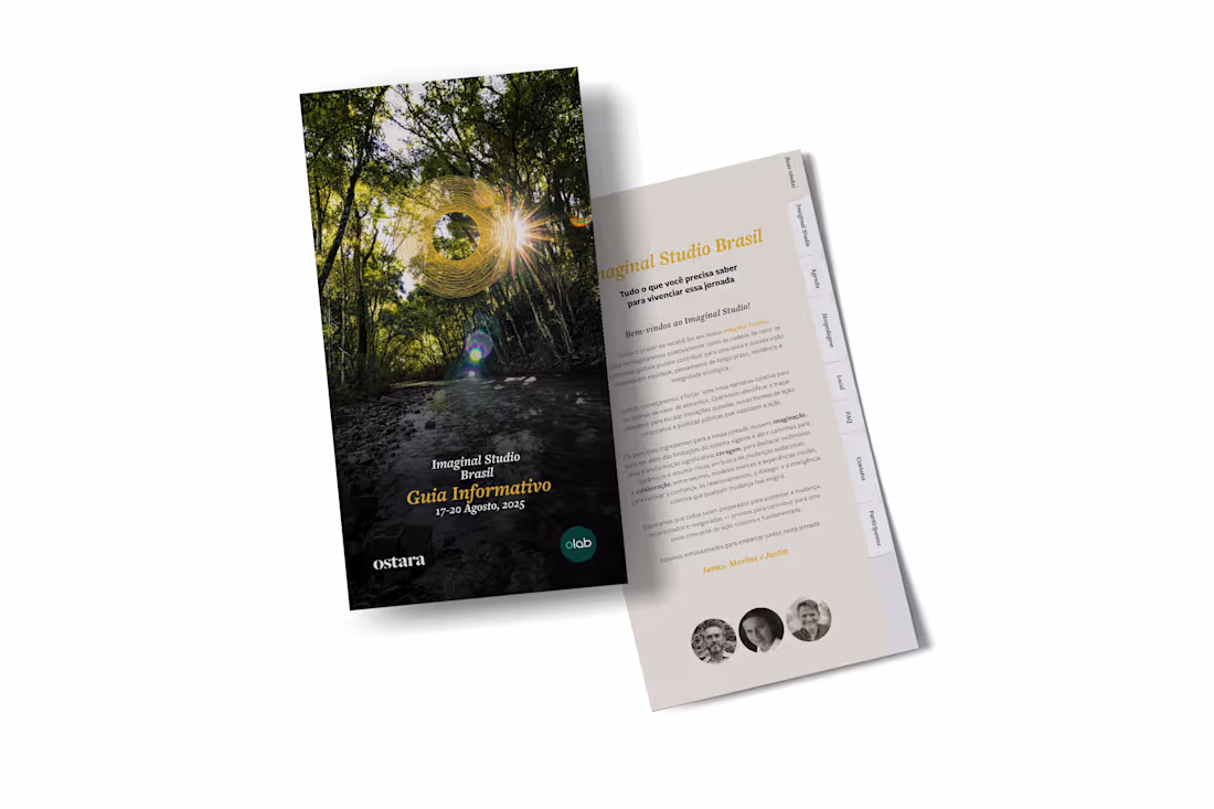 Cover image for Digital guide designed for participants of an event with map...