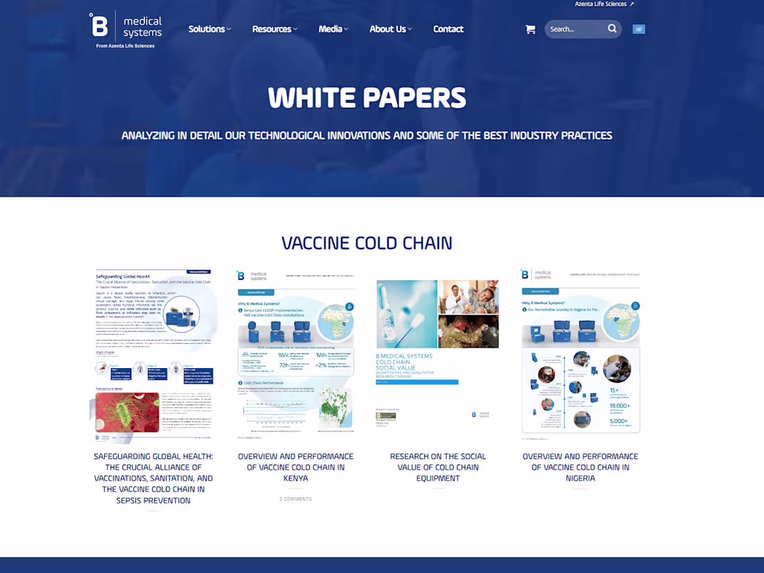 Cover image for White Papers for a Medical Devices Manufacturer