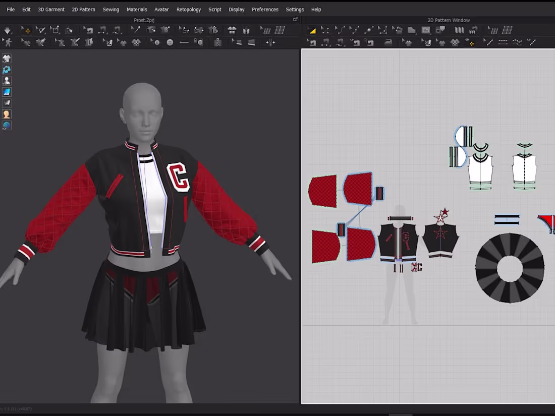 Cover image for I will design realistic 3d garments for any fashion apparel