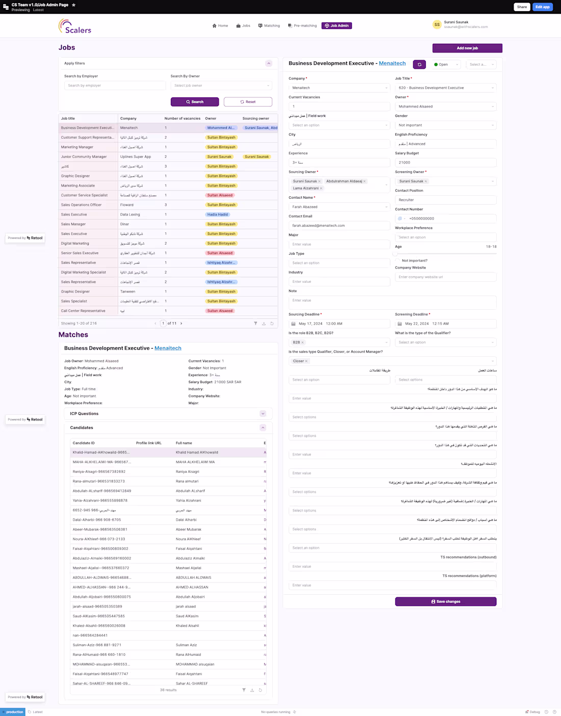 Cover image for Development of Retool Applications for Scalers
