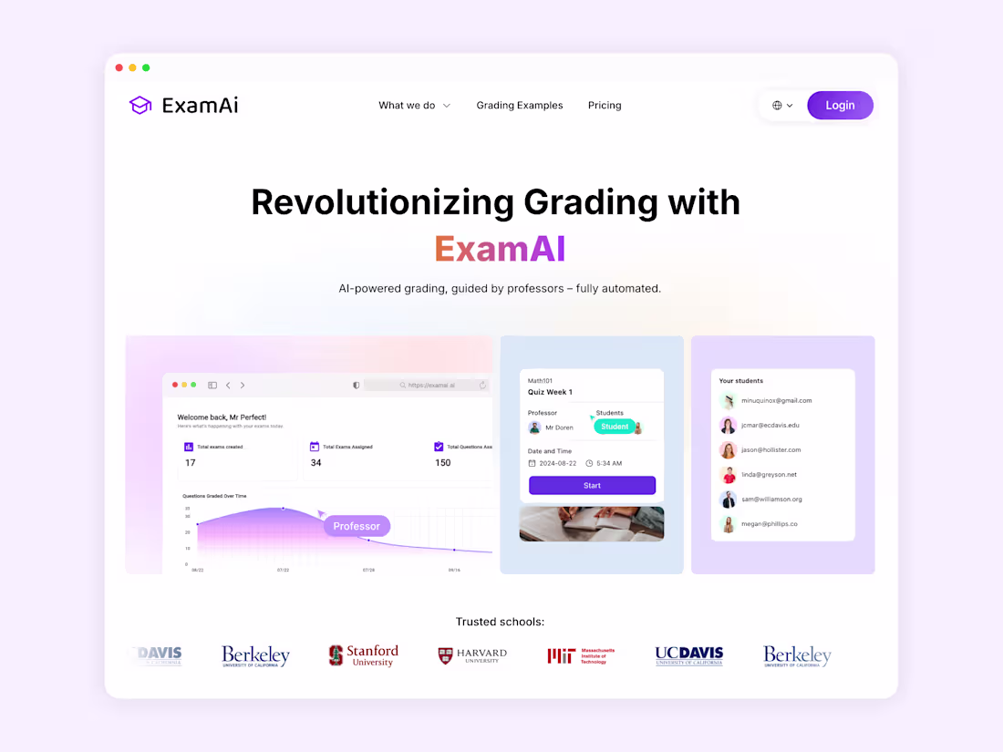 Cover image for ExamAI - Framer Website Development
