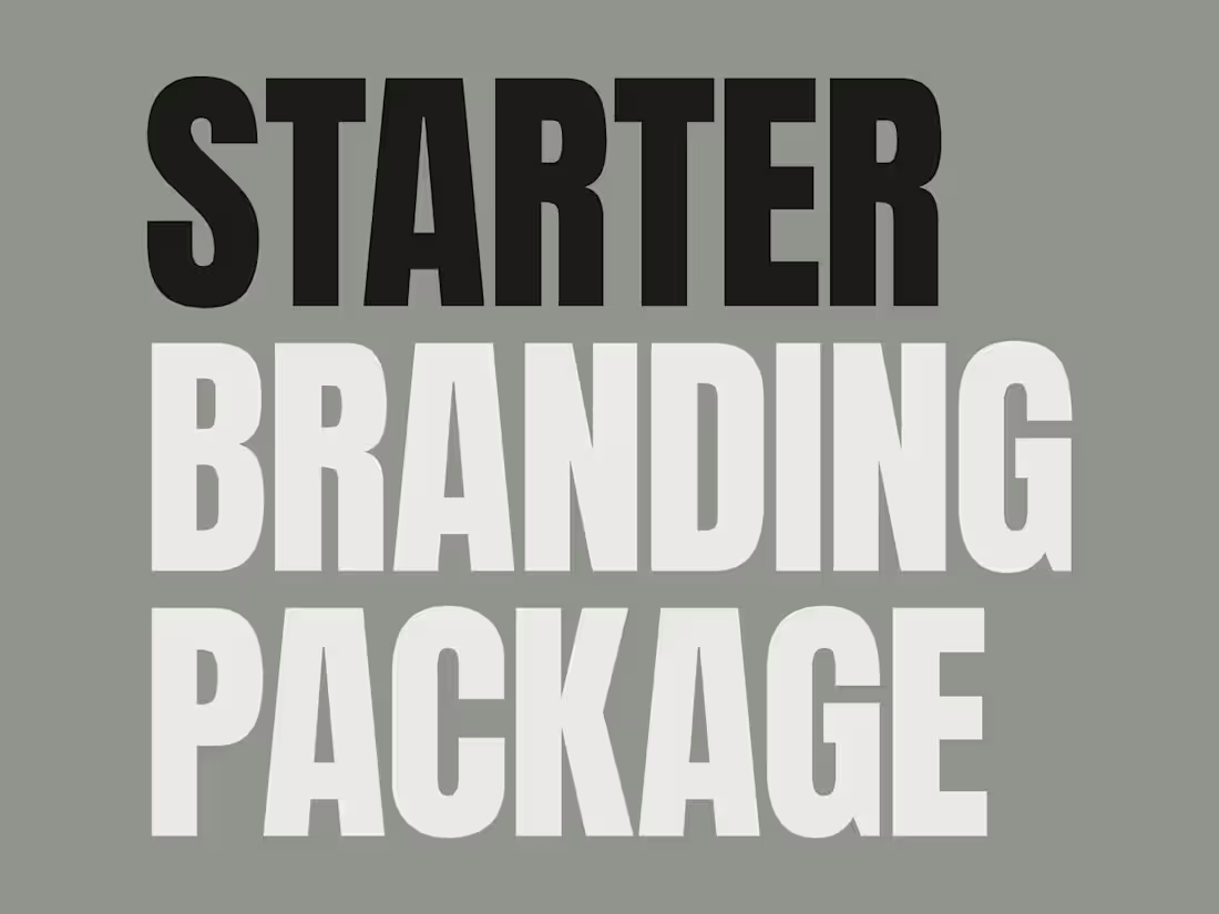 Cover image for Starter Branding Package