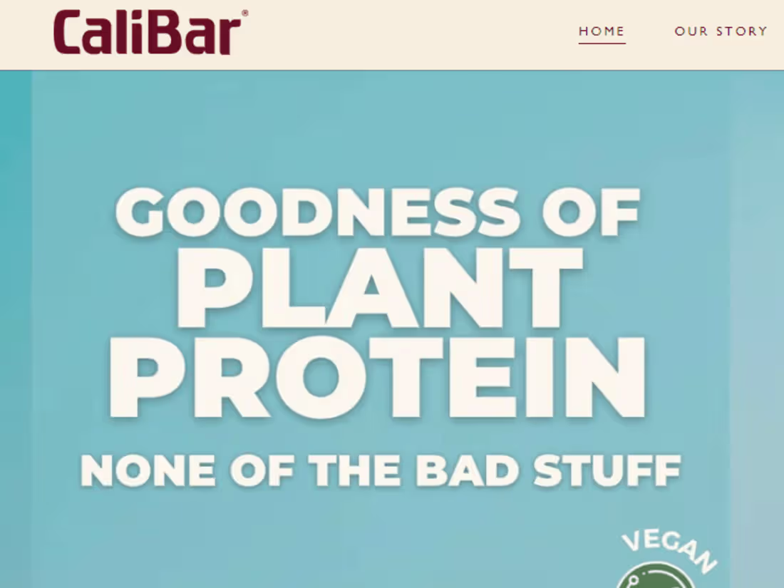 Cover image for CaliBar Protein Bar - Crispiest Protein Bars