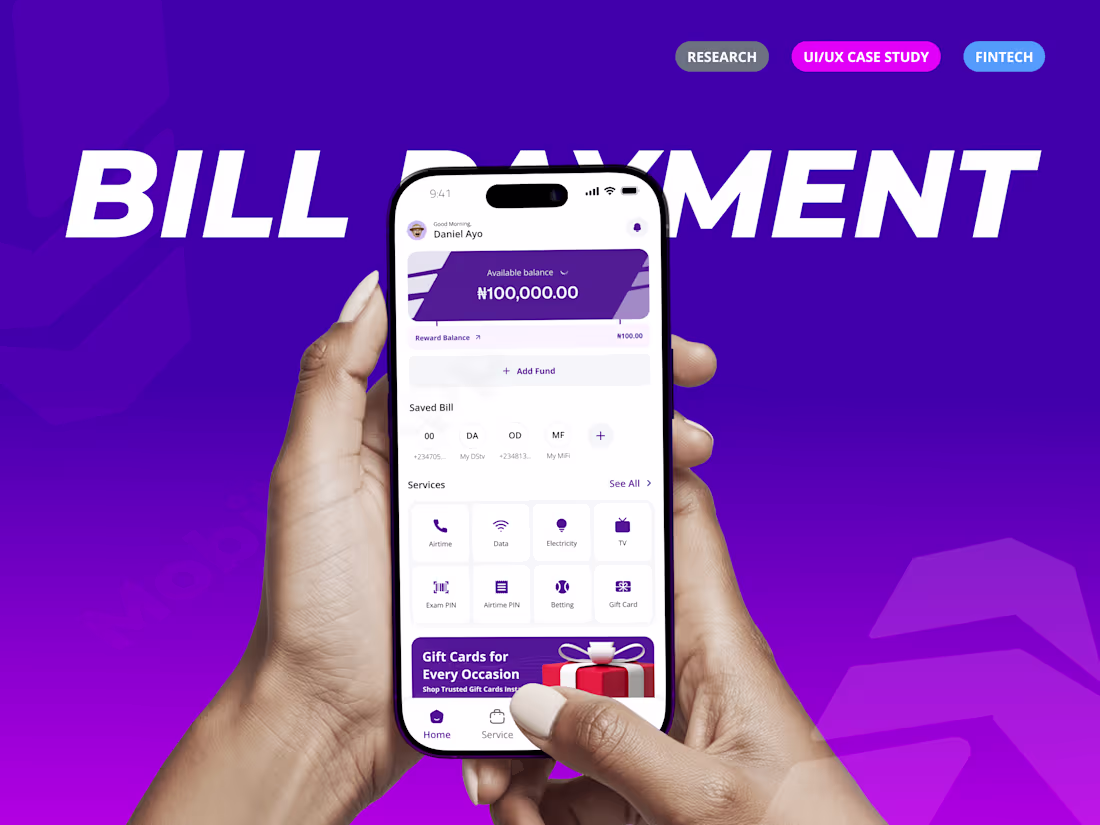 Cover image for Viralbill: Web3 Bill Payment App — Design Case Study
