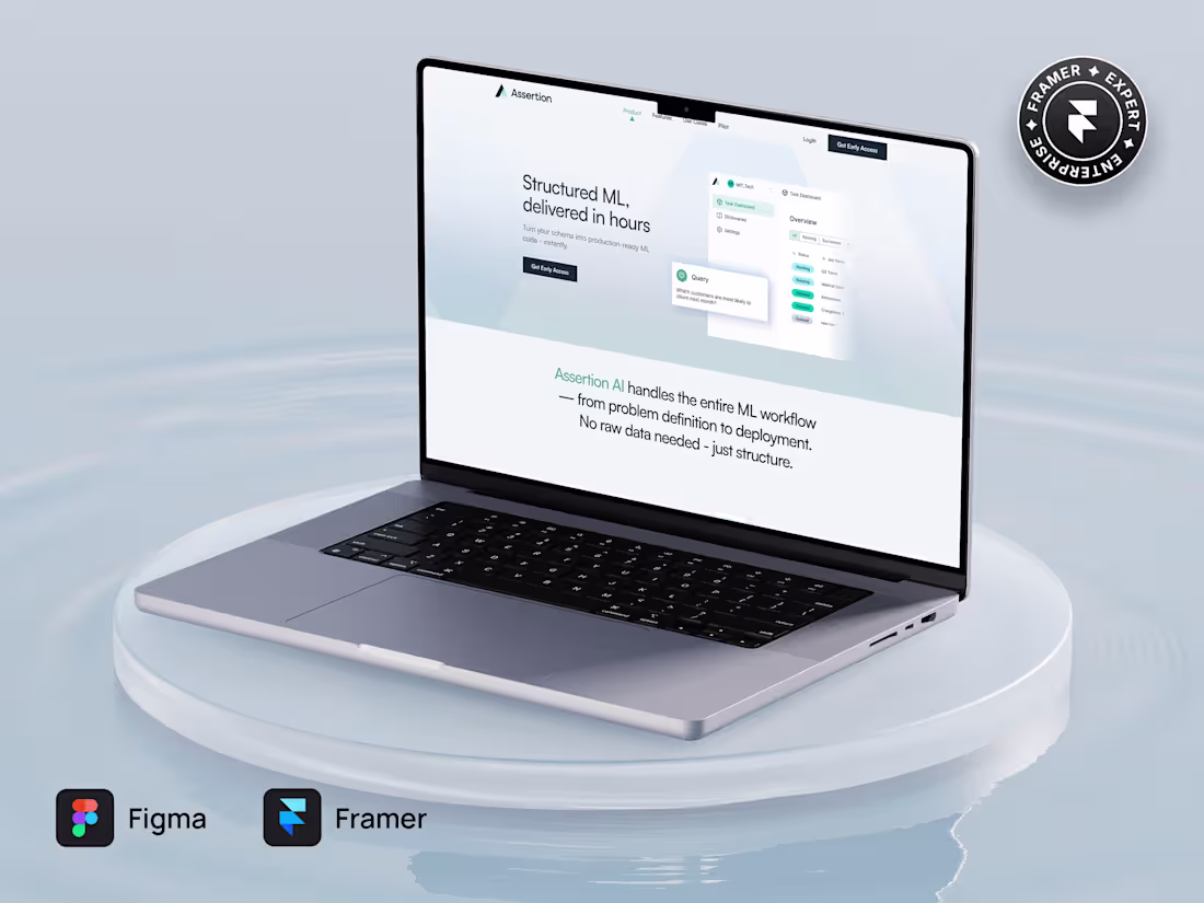 Cover image for Framer landing page Design & Development