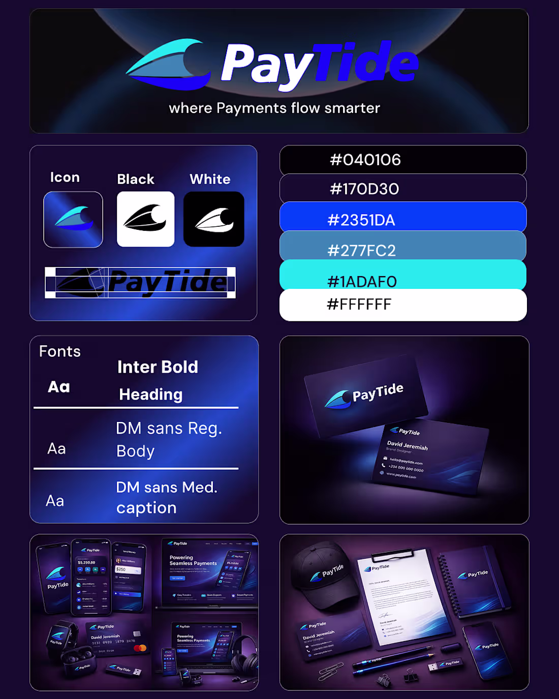 Cover image for Paytide, Fintech Brand Identity
Paytide is