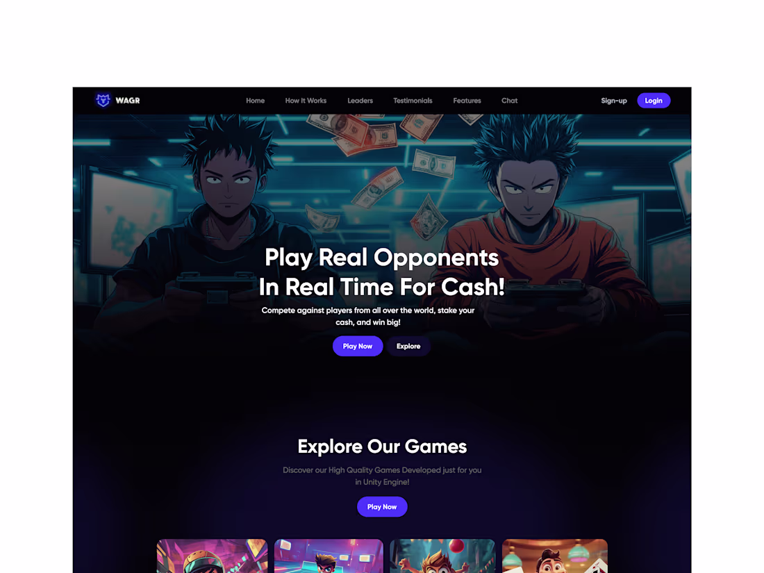 Cover image for Wagr - A Gaming Platform