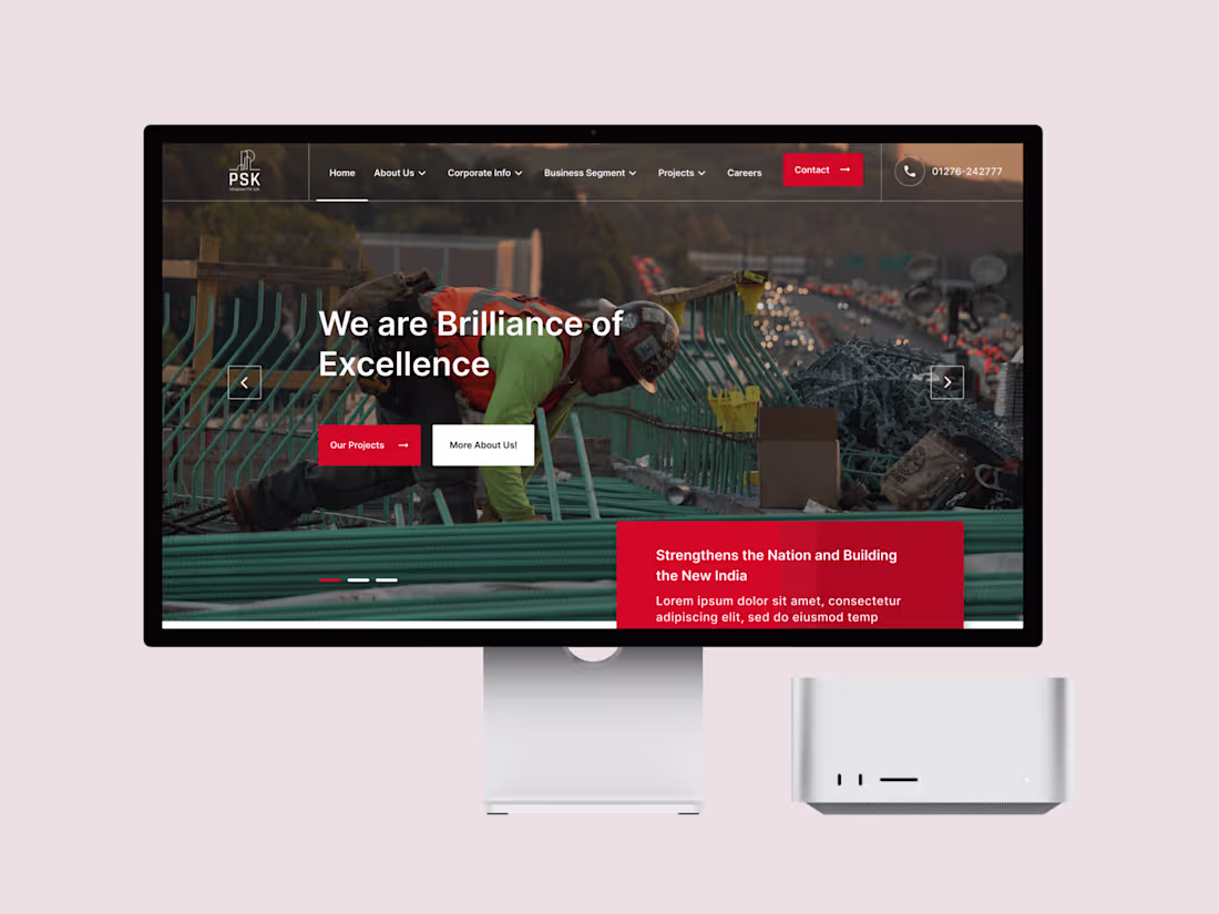 Cover image for InfraPower Company - Website Design