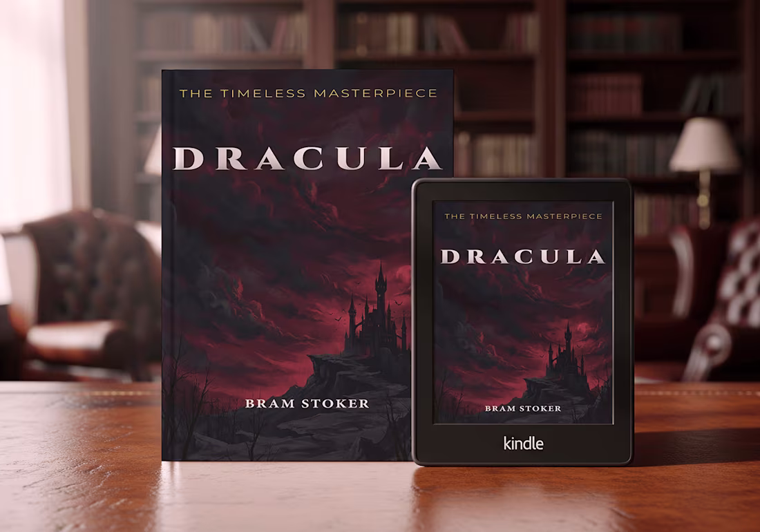 Cover image for Dracula Book Cover & Interior Layout Design