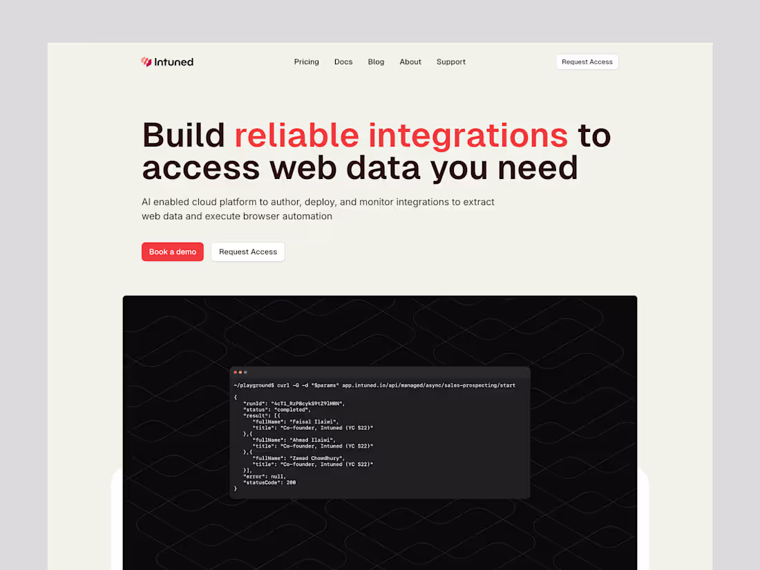 Cover image for IntunedHq Framer Development