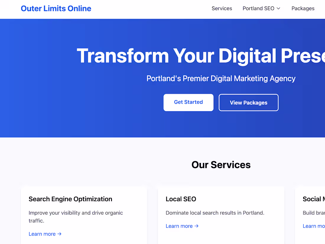 Cover image for Simple Website Built with Bolt.new