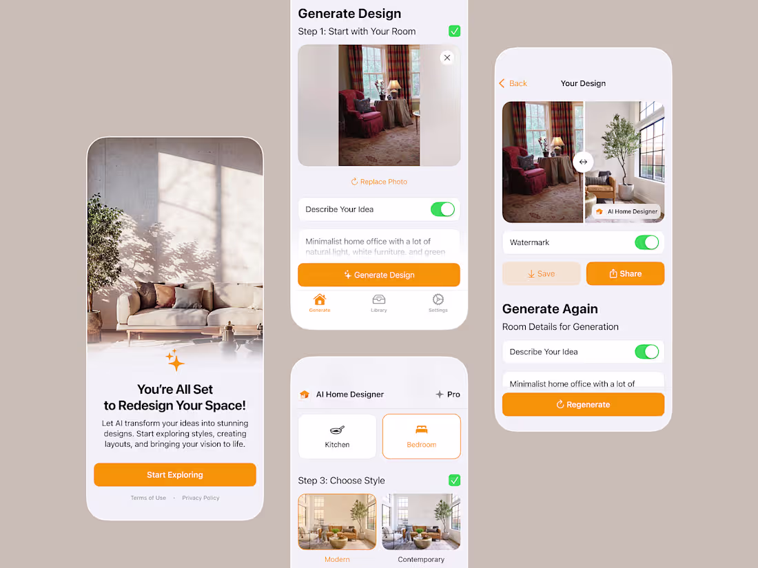 Cover image for AI Interior App Design