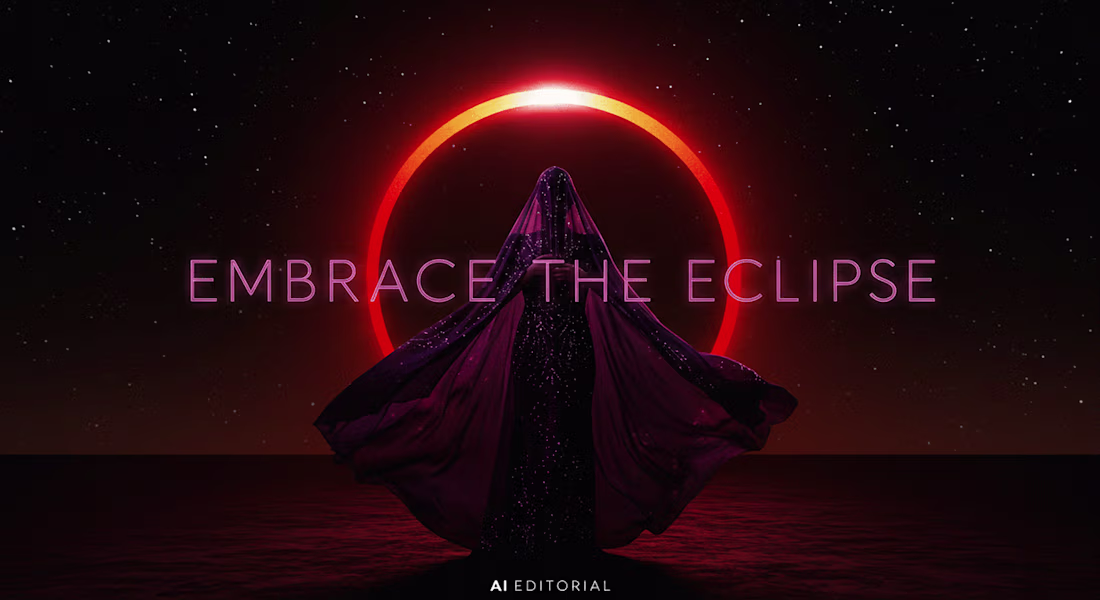 Cover image for Ai Editorial - Embrace the Eclipse :: Behance