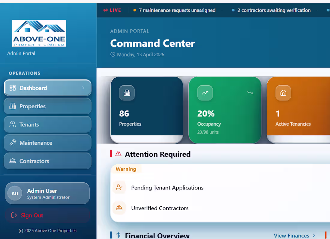 Cover image for Built a full property management