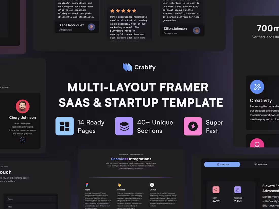 Cover image for Crabify — SaaS & Startup Website