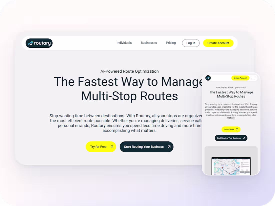 Cover image for Routary (Figma to Webflow)