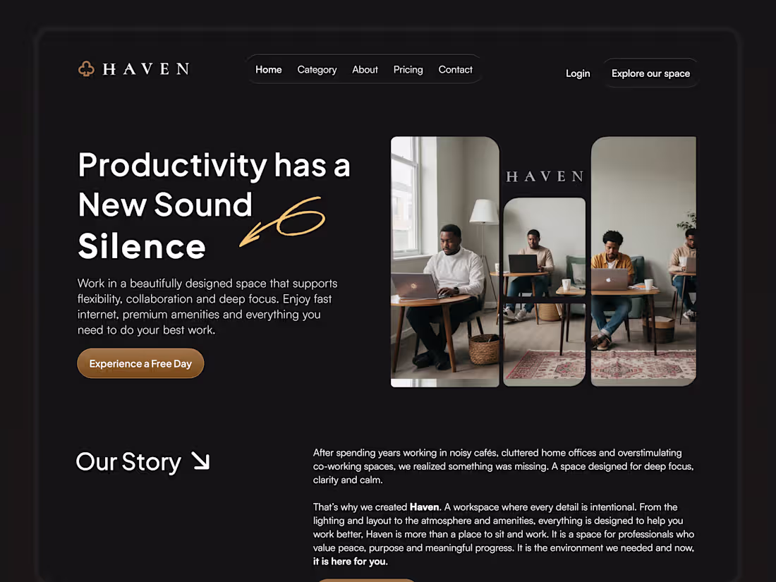 Cover image for Haven Website Design