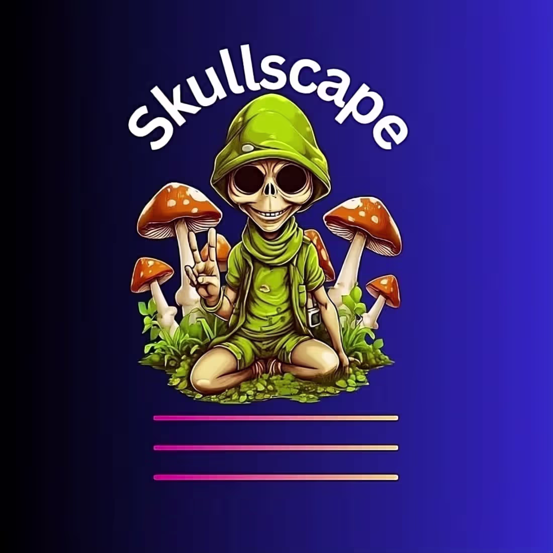 Cover image for Skull art design