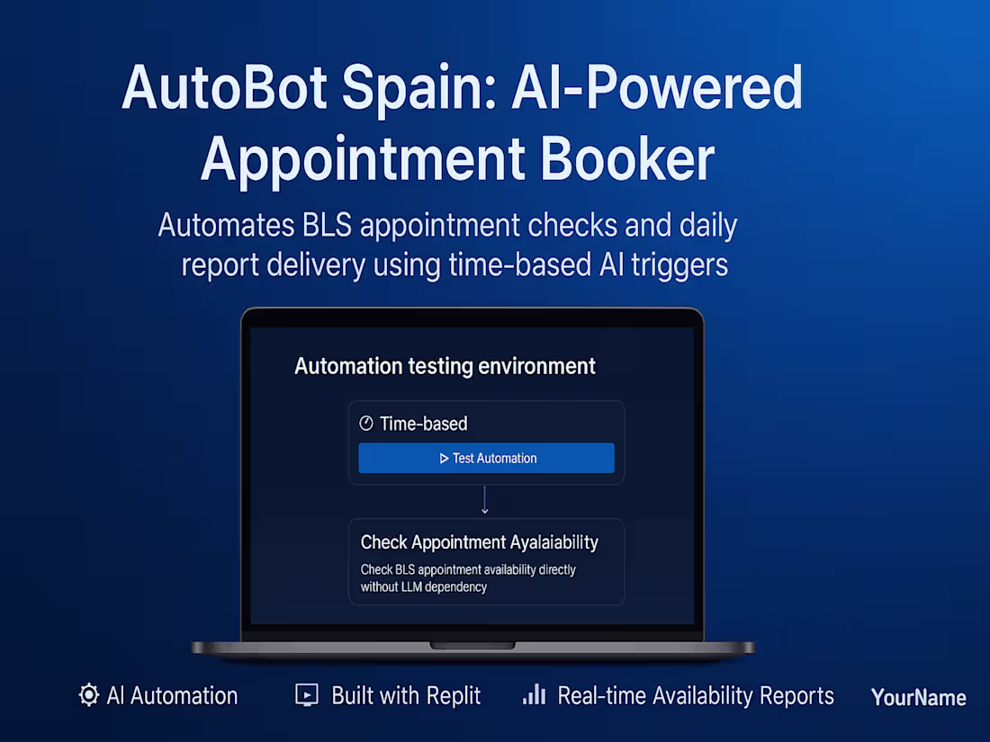 Cover image for AutoBot Spain: AI-Powered Appointment Booker