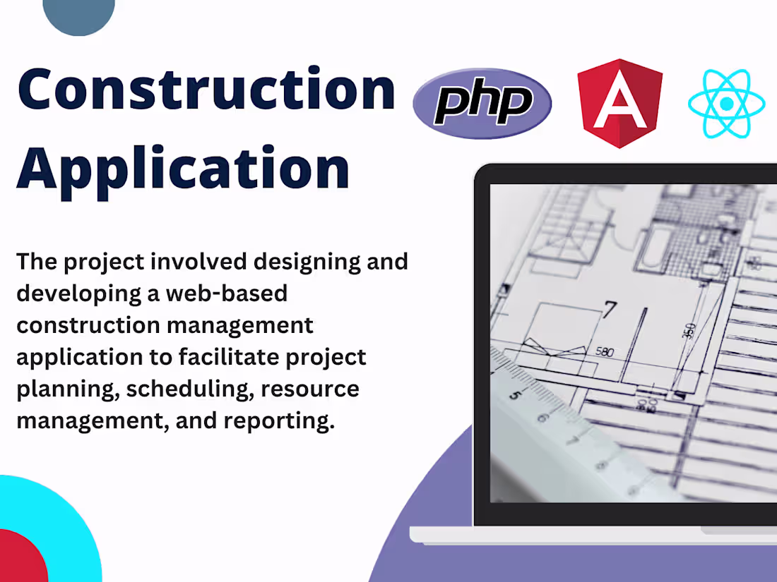 Cover image for Construction Application Developed with PHP

