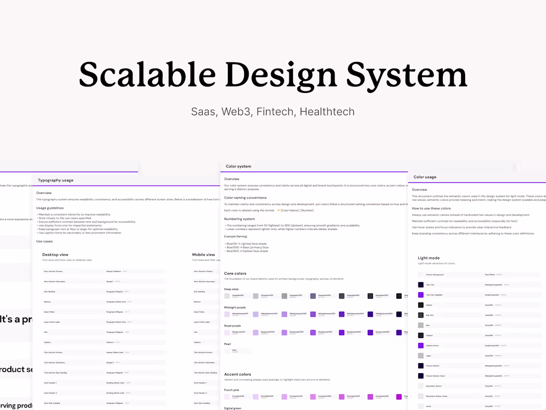 Cover image for Scalable Product Design System