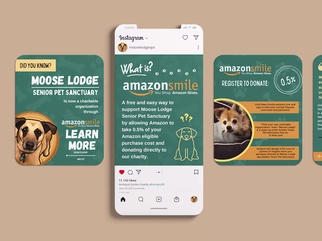 Cover image for Social Media -  Supporting Moose Lodge with Amazon Smile 