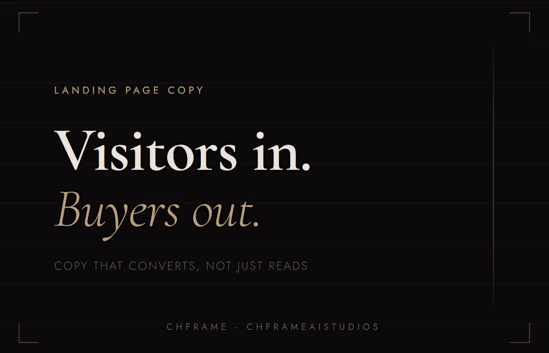 Cover image for Landing Page Copy for Coaches & Consultants