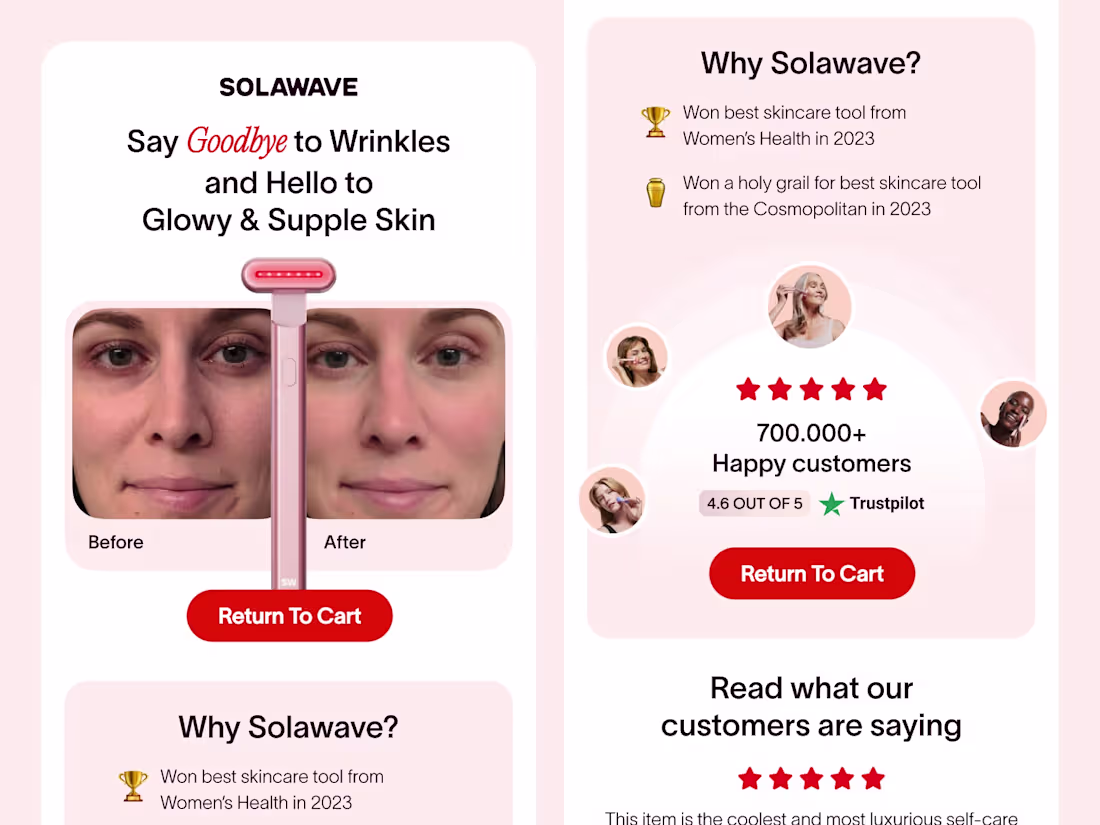 Cover image for Email Design Concepts for Solawave