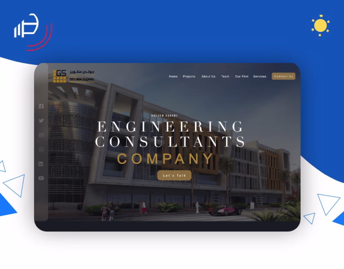 Cover image for Golden Square Website Design | UI/UX Project